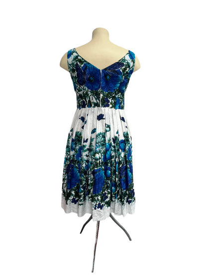 RETROSPECTD  BLUE BUTTERFLY DRESS sz 18