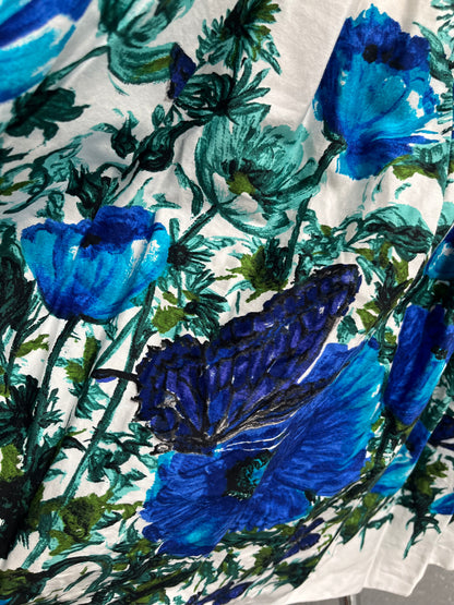 RETROSPECTD  BLUE BUTTERFLY DRESS sz 18