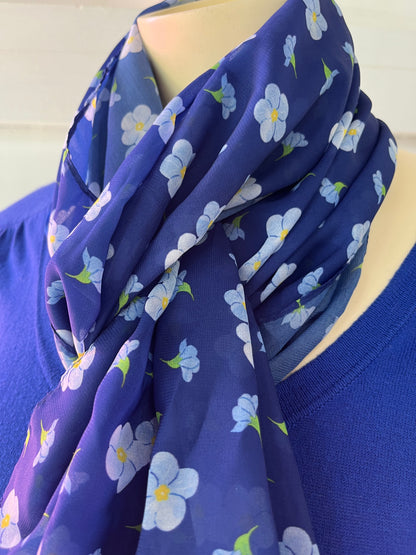 ERSTWILDER - BLUE FORGET ME NOT SCARF