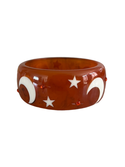 WIDE HARVEST MOON BANGLE - MAIDEN