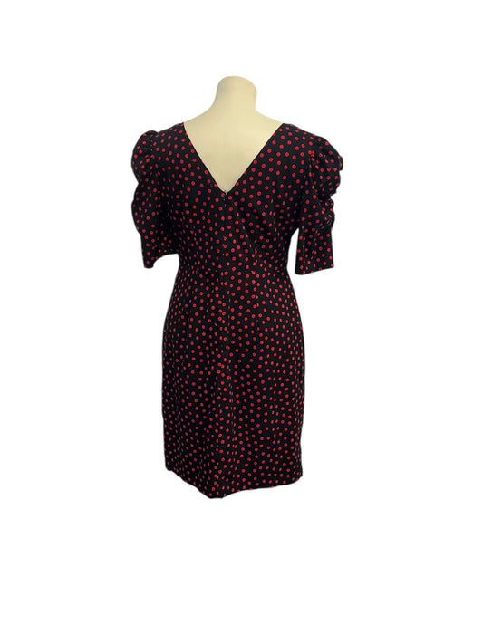 CITY CHIC RED POLKADOT DRESS SZ M/18