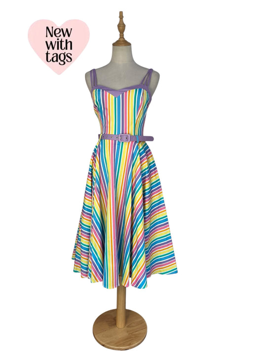 COLLECTIF - NOVA RAINBOW DRESS sz 8