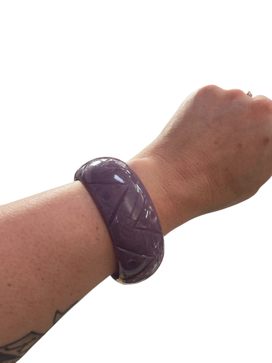 PURPLE WIDE BANGLE
