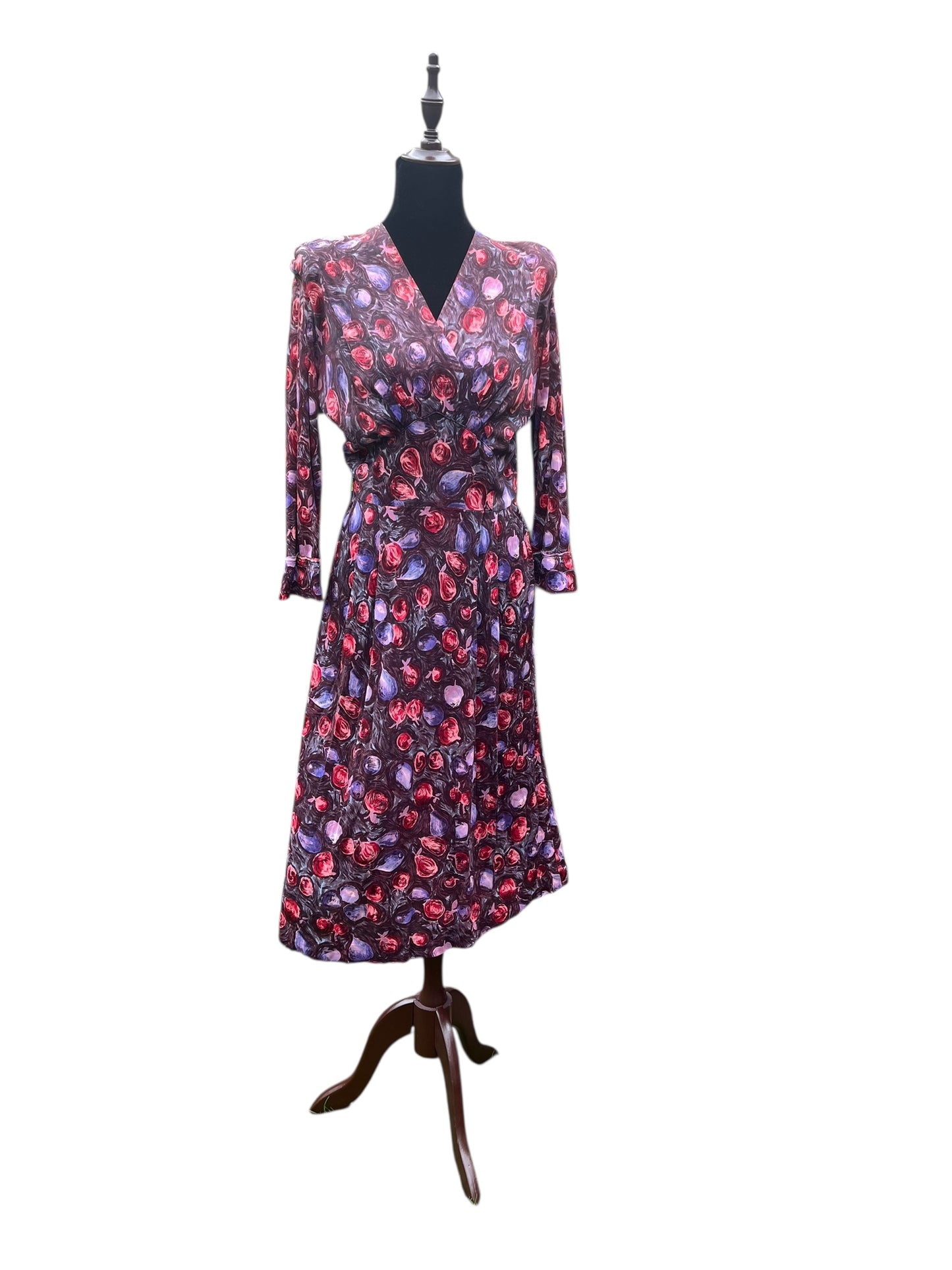1940s WOUNDED BIRD DRESS| 8