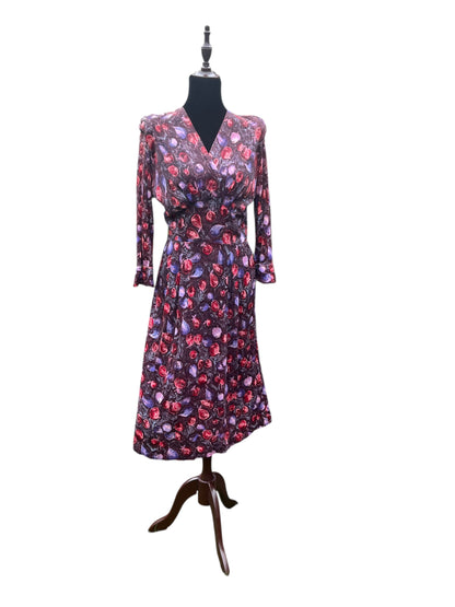 1940s WOUNDED BIRD DRESS| 8