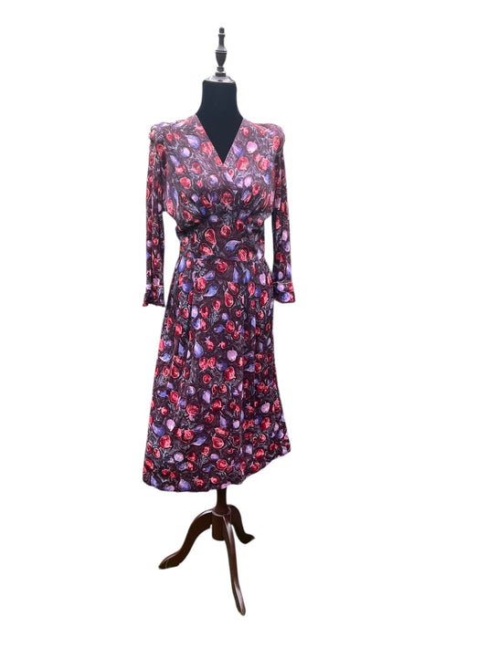 1940s WOUNDED BIRD DRESS| 8