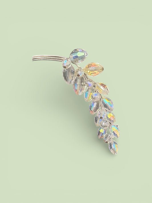 BOREALIS CRYSTAL SPRIG BROOCH
