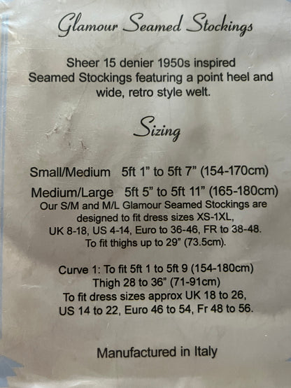 WHAT KATIE DID SEAMED STOCKINGS