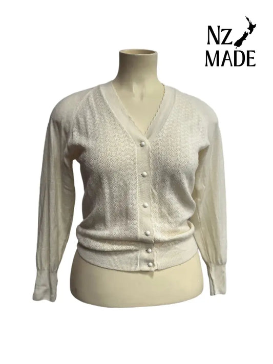 AUBYN (NZ) WOOL CARDIGAN SZ 12