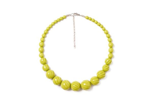 CHARTREUSE CARVE NECKLACE