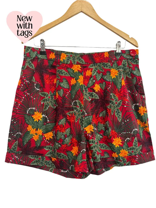 COLLECTIVE JUNGLE FEVER SHORTS SZ 16