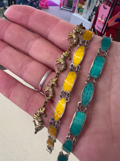BRASS SEAHORSE BRACELET