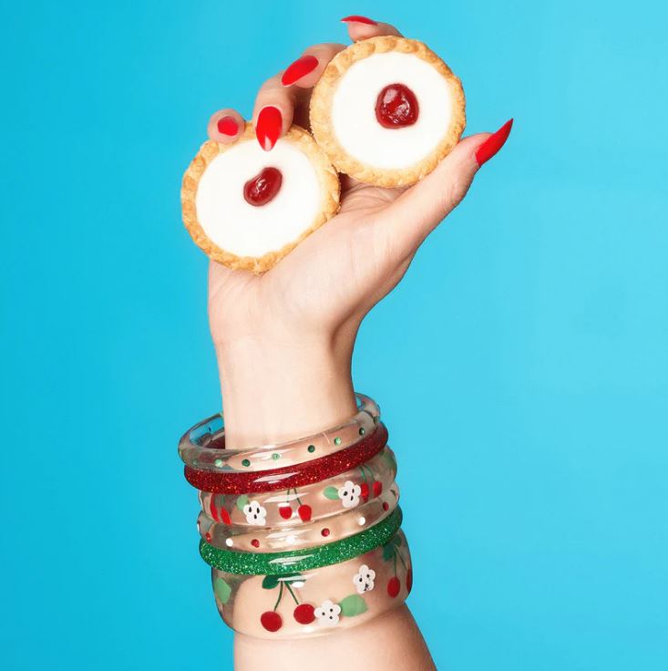 MIDI DUCHESS CHERRY CLEAR BANGLE