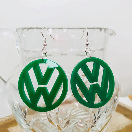 GREEN VW EARRINGS