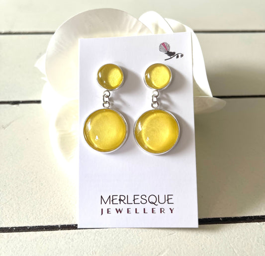 YELLOW DROP EARRINGS