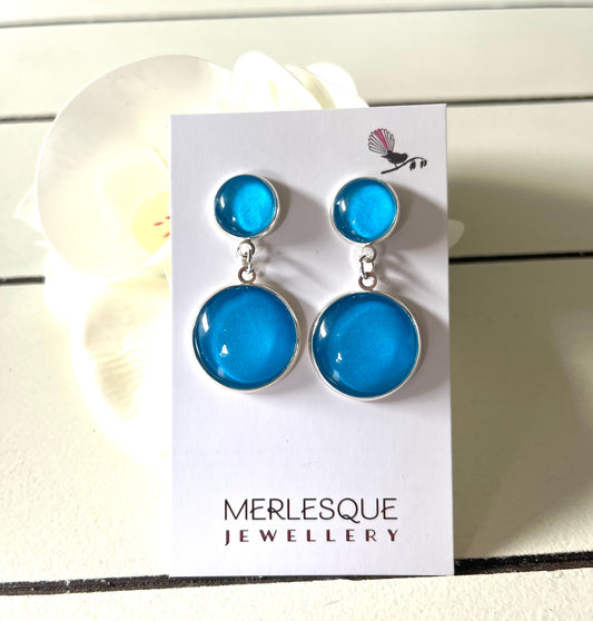 LAGOON BLUE DROP EARRINGS