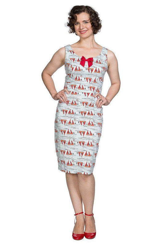 SAIL AWAY WIGGLE DRESS