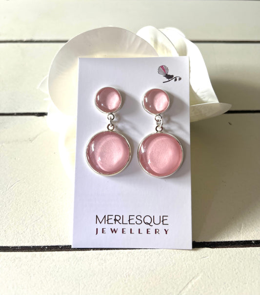 SOFT PINK DROP EARRINGS