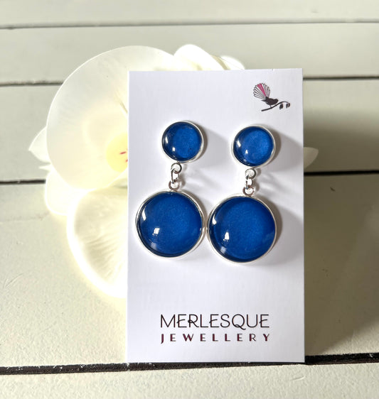 ROYAL BLUE DROP EARRINGS