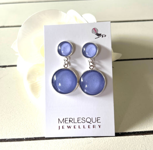 LAVENDER DROP EARRINGS