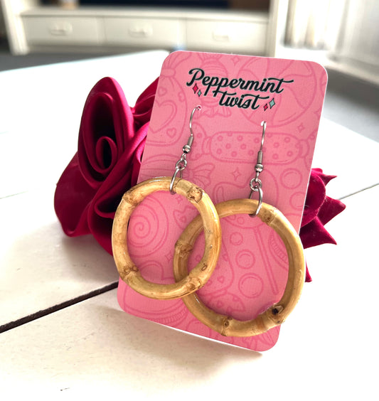BAMBOO HOOP EARRINGS