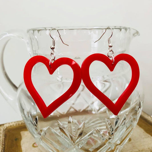 RED HEART EARRINGS